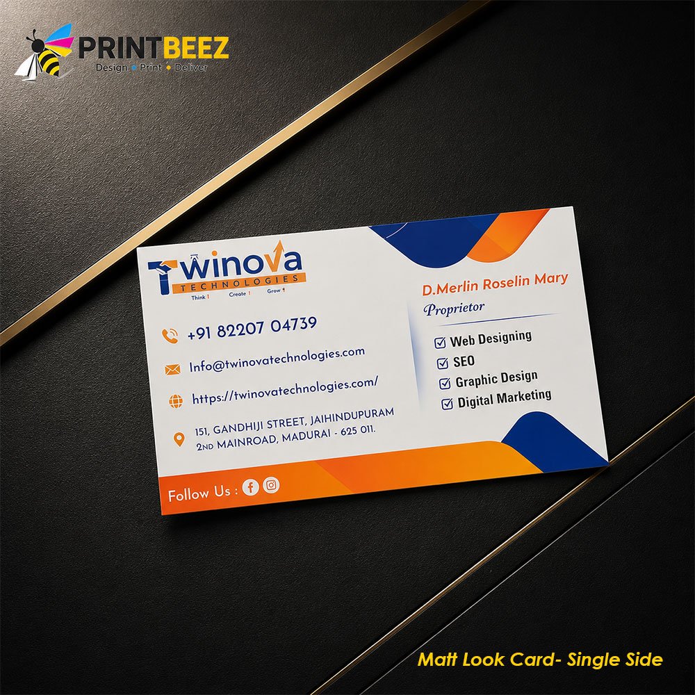 Matt Look Card Printing in Tamil Nadu
