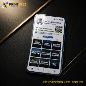 Matt UV Embossing Card Printing in Tamil Nadu