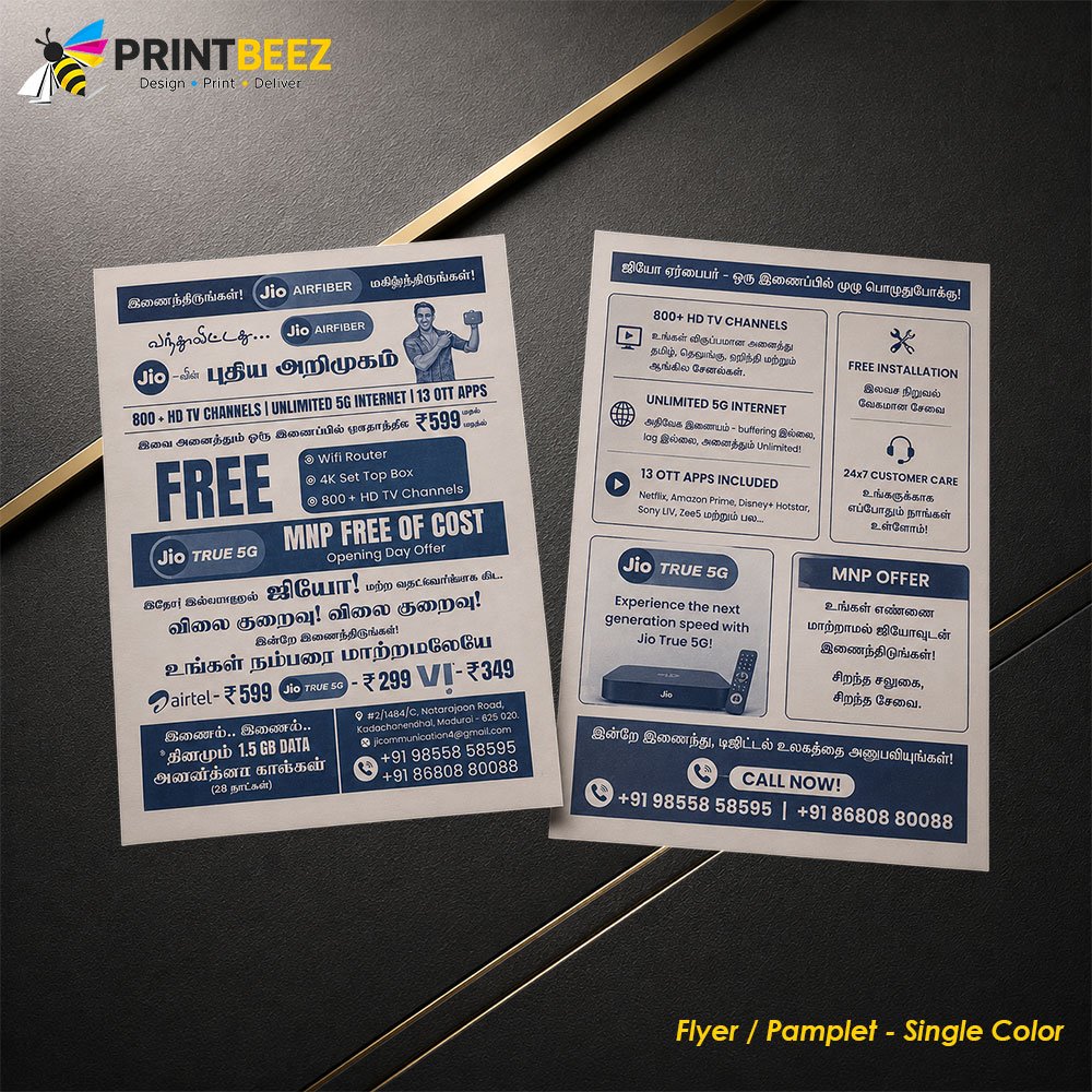 Pamphlet Printing Services in Tamil Nadu