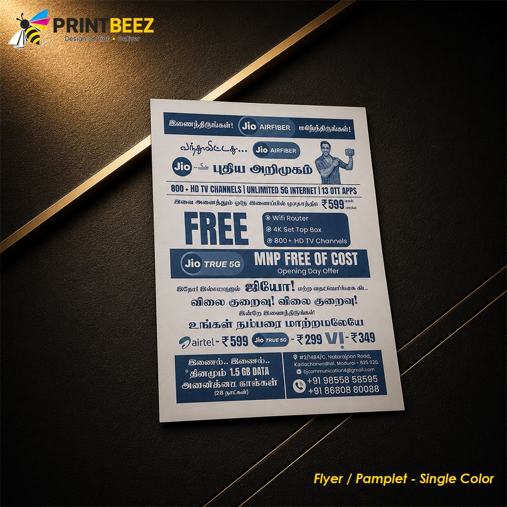 Pamphlet Printing Services in Tamil Nadu