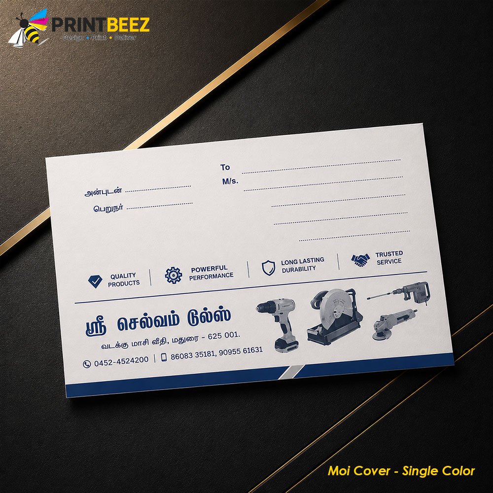 Moi Cover Printing in Madurai